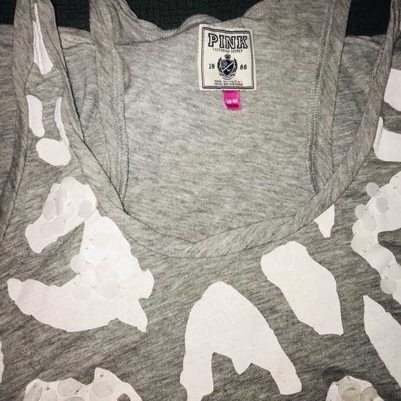 PINK Victoria's Secret Tops - Victoria’s Secret PINK Tank Top With Sequins PINK Victoria's Secret Tops - Victoria’s Secret PINK Tank Top With Sequins